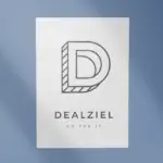 About Dealziel Logo Mockup Poster